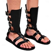 voordelige Schoenen-Retro vintage Middeleeuws Renaissance Sandalen Ridder Gladiator Ranger Kostuum Voor heren Keltisch Piraat Halloween Carnaval Ren Faire Retro themafeest Volwassenen Schoenen