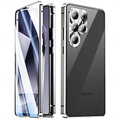 cheap 2026 Samsung Galaxy S26 Series-Phone Case For Samsung Galaxy S26 S26 Plus S26 Ultra Novelty Magnetic Adsorption Slim Case Detachable with Screen Protector Anti peep Metal ABS+PC