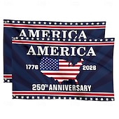 Недорогие 250-летие-2 шт. Памятный флаг США к 250-летию независимости Америки, с изображением величественного орла с распростертыми крыльями, патриотический флаг 1776-2026, посвященный празднованию 50-летия независимости 4 июля.