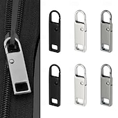 Χαμηλού Κόστους τέχνες, χειροτεχνία και ραπτική-Κιτ αντικατάστασης μεταλλικού φερμουάρ 6 τεμαχίων, αποσπώμενο σετ επισκευής αναβάθμισης για αποσκευές, σακίδια πλάτης, μπουφάν, πορτοφόλια, τσάντες