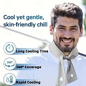 olcso fűtés és hűtés-3 db hűsítő jégkagyló, jégtörölköző, izzadságtörölköző, szülés utáni jégpánt, sport fejkendő, hűsítő jégkendő, ideális szabadtéri tevékenységekhez, például túrázáshoz és kempingezéshez enyhén meleg