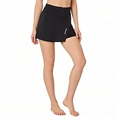 tanie Damskie spodnie, szorty i spódnice-WOSAWE Damskie Jednokolorowe Szosowe Spodenki Rowerowe Spodnie na rower Spódnica na rower Rower Szorty Spódnica Opinający / a Sport Szybkie wysychanie Czarny Odzież Odzież rowerowa Zaawansowane