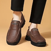 abordables Slip-On Casual Shoes-Men's Brown Slip-On Island &amp; Cruise Loafers – Comfortable Casual Shoes for Vacation, Cruise, and Outdoor Travel