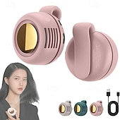 billiga Midjfläktar-bärbar mini-fläkt med klämma på, bärbar personlig fläkt för midja eller skjortkrage, USB-uppladdningsbar handsfree-halsfläkt, tyst liten kylfläkt för utomhusresor, camping, kontor och sport