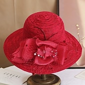 ieftine pălării de petrecere-Palarie Poliester Nuntă Zi de Naștere Elegant Epocă Drăguţ Cu Dantelă Diadema Articole Pentru Cap