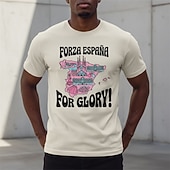  2026年ワールドサッカーマッチ スポーツウェア グラフィックTシャツ サッカー スペインサッカーファン 愛国 Tシャツ のために 男女兼用(儿童不要选这个) 成人 3Dプリント  のために
