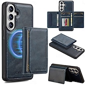 abordables 2026 Samsung Galaxy S26 Serie-teléfono Funda Para Samsung galaxia S26 S26 Plus S26 Ultra Tarjetas billetera Magnética Soporte de carga inalámbrica Ranura para tarjetas Retro Cuero de PU