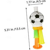 halpa Maailman jalkapallo-ottelu 2026-10 kpl jalkapallotorvia, 13,5 cm:n minikokoiset muoviset ilmatorvet, korkeaääniset äänenlähteet, ihanteelliset jalkapallofaneille, lapsille, urheilutapahtumiin ja jalkapallokarnevaaleille