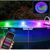 Χαμηλού Κόστους Υποβρύχια Φώτα-LED φώτα πισίνας με έλεγχο εφαρμογής, 20w dimmable υποβρύχιο υποβρύχιο φως με μαγνήτες, IP68 αδιάβροχα φώτα πισίνας 12v με αλλαγή χρώματος με χρονοδιακόπτη για υπέργεια πισίνα