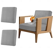 זול כיסוי לכריות פטיו-2 יחידות כיסויי ספה עמידים למים לפטיו, כיסויים להחלפת ספות וספות חיצוניות לריהוט פטיו, מגן ריהוט רב פעמי לכביסה