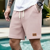 economico pantaloncini felpati 3d da uomo-Per uomo Gesù Stampa lettera Pantaloncini Waffle Pantaloncini casual Pantaloncini strutturati Misura del girovita medio Moda Casual Quotidiano Vacanza Coulisse elastica in vita Pantaloncini con tasche