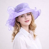 billige Fascinatorer og hatter-Derby Hatter Kentucky Derby-hatt Fascinator Gentlewoman Kostyme Dame Derby Ascot Hesteveddeløpsfestival Voksne Hatt Vår sommer