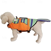 cheap Lifejackets-Shark Dog Safety Life Vest, Mermaid Dog Life Vests for Swimming with Superior Buoyancy and Rescue Handles for Swimming Pool Beach Boat