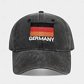 economico Partita di Calcio Mondiale 2026-Cappello da tifoso per la partita estiva di calcio 2026, berretto da baseball nero con bandiera ricamata, cappello da sole unisex, copricapo essenziale per gli eventi calcistici, perfetto per i tifosi