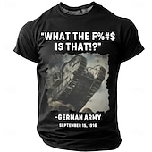  Britischer Mark I Panzer für Herren – Was zum Teufel ist das? Deutsche Armee, 15. September 1916 – Militärgeschichte, Humor, Vintage-T-Shirt mit Grafik, Rundhalsausschnitt, Kurzarm, lässige