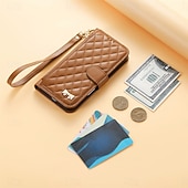 cheap 2026 Samsung Galaxy S26 Series-Phone Case For Samsung Galaxy S26 S26 Plus S26 Ultra Wallet Case Flip Cover Zipper with Wrist Strap Kickstand Retro TPU PU Leather