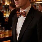 economico Cravatte e papillon da uomo-Da uomo Papillon Elegante Moda Formale A paisley Paisley Plaid Affari Ufficio Matrimonio