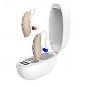 cheap Household Appliances-Digital Hearing Aids for Seniors ,Personal Hearing Enhancement Behind-The-Ear Aid  Sound Amplifier, Rechargeable Digital Hearing Amplifier with All-Day Battery Life