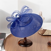 billige Fascinatorer-fascinators polyester Bryllup Bursdag Elegant søt stil Med Sløyfe Tyll Hodeplagg Hodeplagg