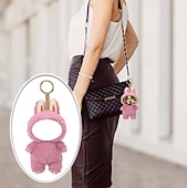 お買い得  パーソナライズされたテキスタイル-カスタム面白い顔のぬいぐるみキーホルダー、パーソナライズされた写真イースターバニーキーホルダーギフト写真人形ウサギの耳、ソフトバッグチャーム、バックパックアクセサリー、子供、ガールフレンド、花嫁介添人へのギフト