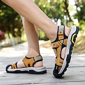 cheap Outdoor Sandals-Men's Outdoor Hiking Sandals – Adjustable Strap Sport Sandals with Breathable Mesh and Durable Sole, Perfect for Summer Travel, Beach Adventures and Outdoor Activities