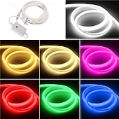 billiga Plug Strip Lights-LED neonljus, AC 220-240V flexibel dimbar &amp;vattentät neon LED-ljusregulator för dekoration