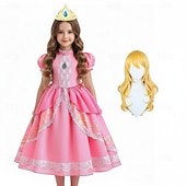  Prinsesse Anime Kjoler Videospill kostymer Maskerade Daglig Hage fest Anime-messe Kjole Mer Tilbehør Til Jente Barne