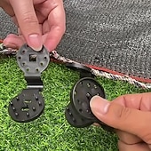 preiswerte Freizeit im Freien-100 robuste Befestigungsclips für Sonnenschutzgewebe, Spezialclips für Gewächshäuser und Gärten, Sonnenschutzclips für Autoscheiben, UV-beständige Pflanzennetzbefestigungen, wasserdichte Clips für den