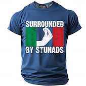  Per uomo Gergo divertente Maglietta Manica Corta maglietta Stampa 3D Girocollo Camicia Moda Quotidiano Quotidiano Streetwear Erica del pompelmo Estate Primavera Abbigliamento S M L XL XXL XXXL