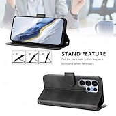 tanie 2026 Samsung Galaxy S26 Seria-telefon Kılıf Na Samsung Galaxy S26 S26 Ultra Plus Etui na karty portfela Z podpórką Obsługa ładowania bezprzewodowego z paskiem na nadgarstek Retro TPU Skóra PU