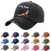 ieftine Şapcă de baseball pentru bărbaţi-Bărbați Șapcă de baseball Negru Roz Îmbujorat Bumbac Peteci Șic Stradă Casual Zilnic În aer liber Haine de strada Animal Motto &amp; Zicale Protecție Solară Cremă Cu Protecție Solară Respirabilitate