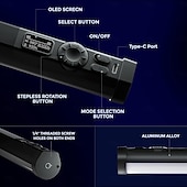 cheap Decorative Lights-RGB Tube Light, Magnetic Handheld Light Stick, 360°Full Color LED Video Lighting Wand, 2500K-9900K, 21 Scenes, CRI 96+, for Studio Photography Vlog Recording Streaming