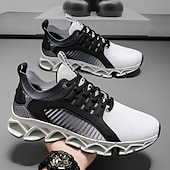 abordables Zapatillas de Correr para Hombres-Zapatillas deportivas rojas para hombre, transpirables, con cordones, ideales para noches de resort, paseos de vacaciones, viajes informales, ocio al aire libre, estilo urbano y looks nocturnos de vacaciones.