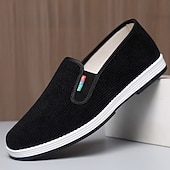 economico Scarpe Casual Slip-On-Scarpe casual slip-on da uomo grigie in maglia, traspiranti, leggere e comode, ideali per camminare, per tutti i giorni, per viaggiare, per casa, ufficio, tempo libero all'aperto e per look casual eleganti.
