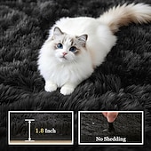 abordables Alfombras-Alfombras para sala de estar y dormitorio: alfombra de pelo largo ultrasuave y mullida, antideslizante, que no suelta pelusa, alfombra grande y mullida para interiores, ideal para habitaciones