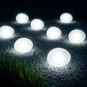 olcso Pathway Lights &amp; Lanterns-1 db kültéri napelemes kerti lámpák, műkavicsos lámpák, vízállóak, park ösvény, tóparti és lépcsős tájvilágításhoz