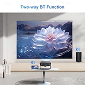 cheap Projectors-Native 1080P 5G Smart Projector, 8K Supported Android 13.0 Movie Projector for Soccer Watch Party, HDR 10+ Home Theater for Football Tournament, Stadium Experience for Championship Game Night