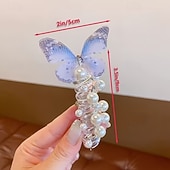 baratos Evento e suprimentos de festa-Conjunto de 4 tiaras de laço em tule para meninas – design floral delicado com miçangas, tiaras de plástico resistentes, perfeitas para uso diário, festas de aniversário, todas as estações, escola,
