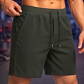 ieftine Șorturi de alergare-Bărbați Σορτς για τρέξιμο Pantaloni scurți sportivi Pantaloni Sport de Sală Cordon Buzunare Pantaloni scurți Zilnic În aer liber sportiv Vară Confortabil la umezeală Respirabil Gimnastică antrenament