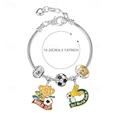  Partido Mundial de Fútbol 2026 pulsera Fútbol Futbol Uso Diario Niños Adulto Unisexo Casual Exterior Partido Disfrazarse