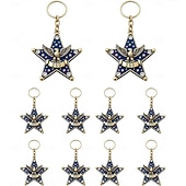 economico 250° Anniversario degli Stati Uniti-Portachiavi da 10 pezzi per il 250° anniversario degli Stati Uniti, portachiavi con bandiera americana del corpo dei Marines 1776-2026, regali per veterani per cittadini statunitensi, decorazioni