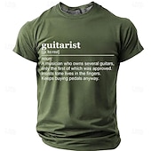  Per uomo Musica Divertente Chitarra Maglietta Manica Corta maglietta Stampa 3D Girocollo Camicia Moda Quotidiano Quotidiano Streetwear Blu Nero Rosso Estate Primavera Abbigliamento S M L XL XXL XXXL