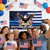 economico 250° Anniversario-Bandiera degli Stati Uniti per il 250° anniversario, formato 3x5 piedi, ideale per esterni, celebrazioni patriottiche e per la festa dell'indipendenza, perfetta per la casa, il giardino e l'esposizione all'aperto.