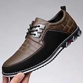 abordables Baskets Décontractées-Chaussures décontractées à lacets rouges et noires pour hommes, modernes et sportives, confortables au quotidien pour le travail, les voyages et les loisirs.