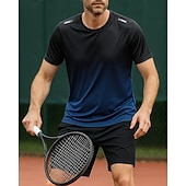 billiga Herrskjorta-Herr Grafisk Sportset Skjortor &amp; Shorts Tennisset 2 Kort ärm Svettavvisande Fuktabsorberande Andningsfunktion Tennis Golf Pickleball Röd Blå Grön Tenniskläder