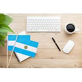 ieftine Meciul de fotbal mondial 2026-Pachet de 25 de steaguri mici din Argentina, mini steaguri argentiniene portabile, pe băț, 5x8 inch, pentru meciul Cupei Mondiale de fotbal, evenimente sportive, decorațiuni de petrecere, aclamații
