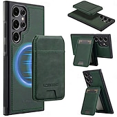 preiswerte 2026 Samsung Galaxy S26 Serie-Handy Hülle Handyhüllen Für Samsung Galaxy S26 S26 Plus S26 Ultra Rückseite Magnetische Adsorption Brieftaschenhülle Mit Ständer Abnehmbar Unterstützt kabelloses Laden Retro PU-Leder