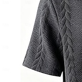 abordables Polo classique pour homme-Homme Polo Polo à fermeture éclair Occasionnel Quotidien Zip quart Manche Courte Mode Uni Fermeture éclair Été Printemps Coupe régulière Noir Blanche Kaki Gris foncé Polo