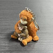 halpa Lahjat-Punch Monkey Meme Halauksen 3D Hartsa Avainketju Suloinen Apina Meme Avainrenkaankoru Eläinrakkauden lahja Hauska laukku charm avainketju avaimille repulle tai auton avaimille