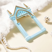 voordelige Beeldhouwwerken-Resin Pattern Photo Frame Decorative Item DIY Piece for Photography Props and Small Home Decoration